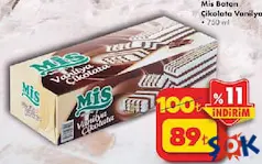 MİS BATON ÇİKOLATA VANİLYA 750 ML